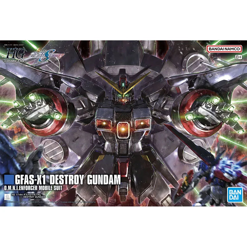 Bandai Genuine HG Destroy Gundam GFAS-X1 1/144 Anime Action Figure Assembly Model Toys Collectible Model Ornaments Gifts For kid