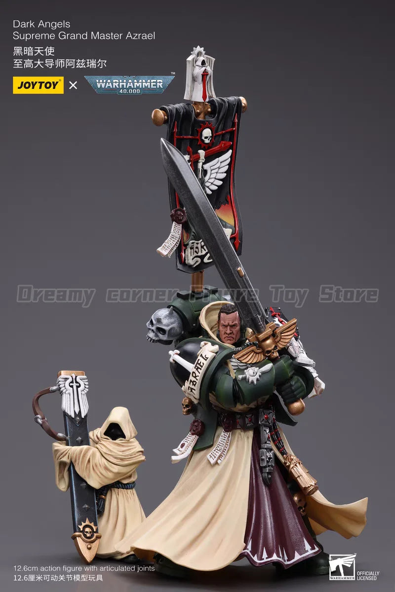 【In Stock】JOYTOY Warhammer 40K Dark Angels Supreme Grand Master Azrael 1/18 Action Figures Toys Models Gifts Collection