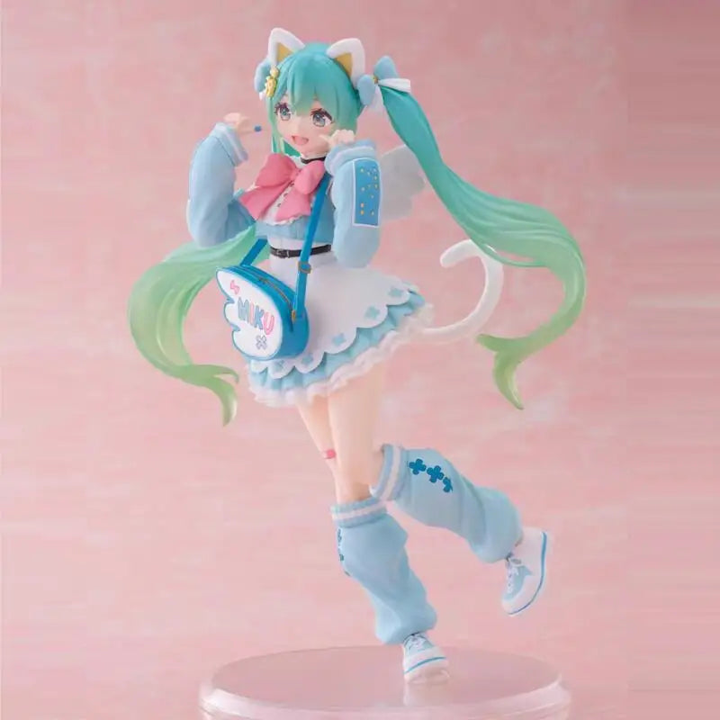 Genuine Original In Stock Taito Fancy Ver Hatsune Miku Fashion Figure Anime Figure Model Collector Figurine Toys for Children