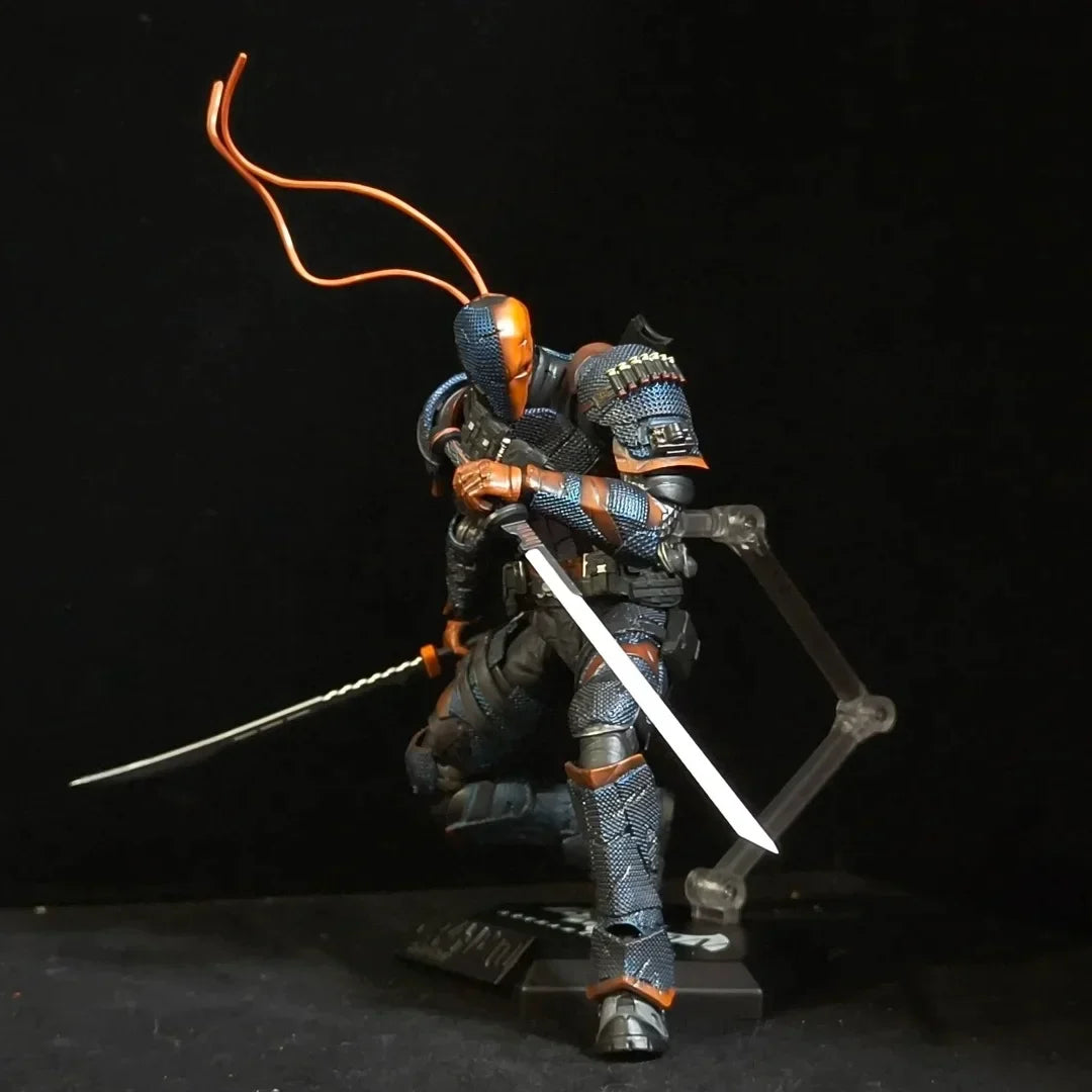Deathstroke Arkham Knight 1/12 Scale Action Figure - High Articulation Collectible Toy Model DC002 by LPZZ Gift for Collectors