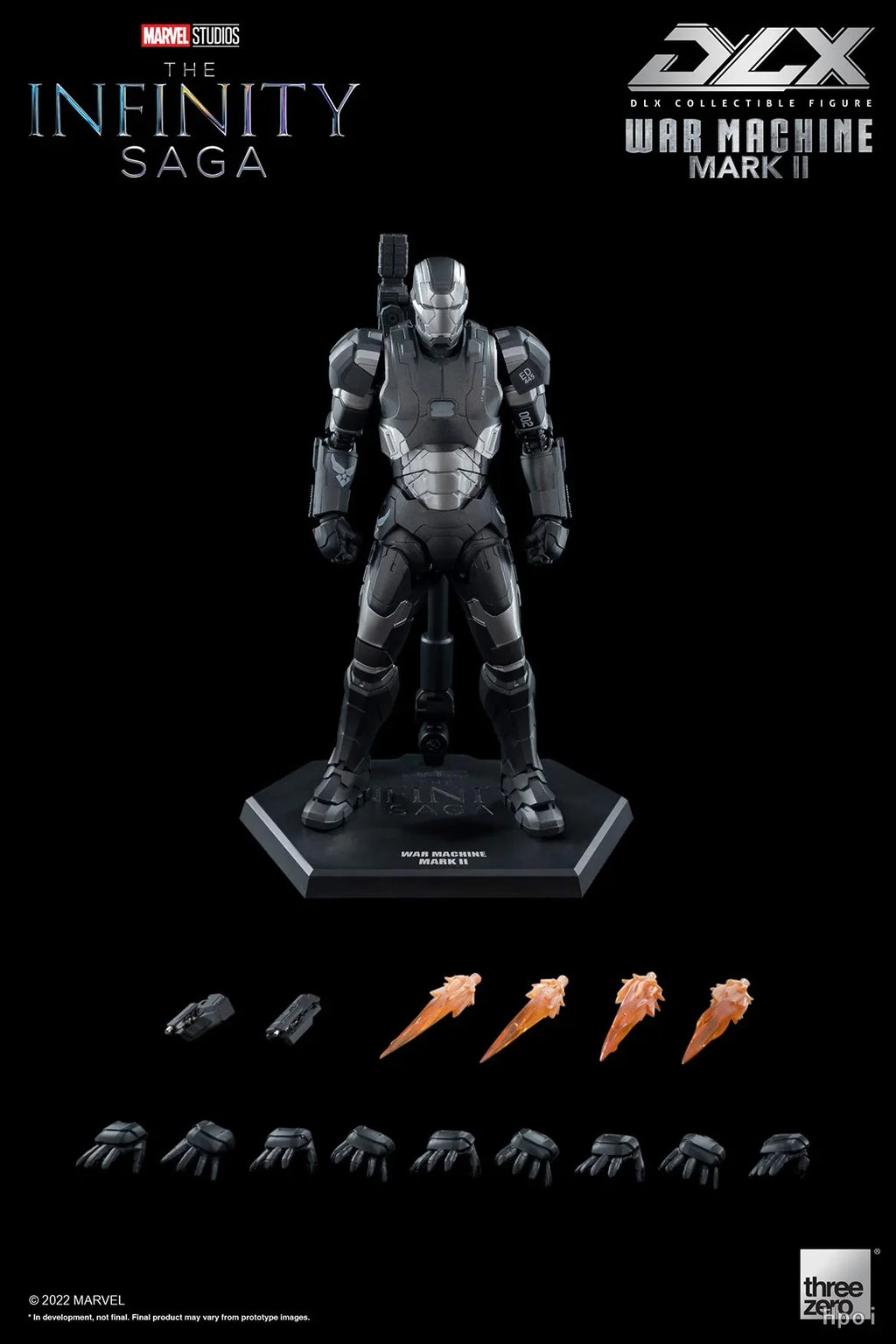【MT】threezero Marvel 3Z0478 DLX Marvel Studios: The Infinity Saga War Machine Mark 2 Action Figure Toy Gifts