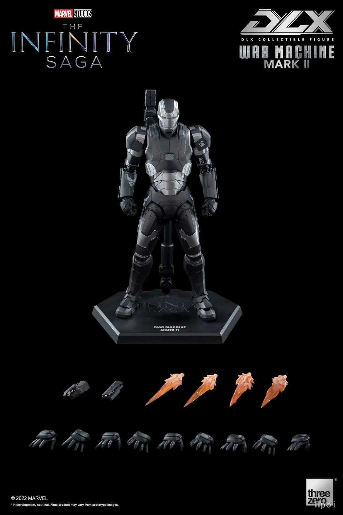 【MT】threezero Marvel 3Z0478 DLX Marvel Studios: The Infinity Saga War Machine Mark 2 Action Figure Toy Gifts