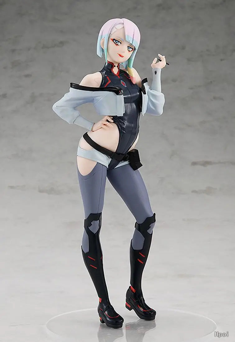 22CM Anime Game Cyberpunk: Edgerunners Lucy Figure Standing doll Anime Model Toys Gift Doll Collection Decoration PVC