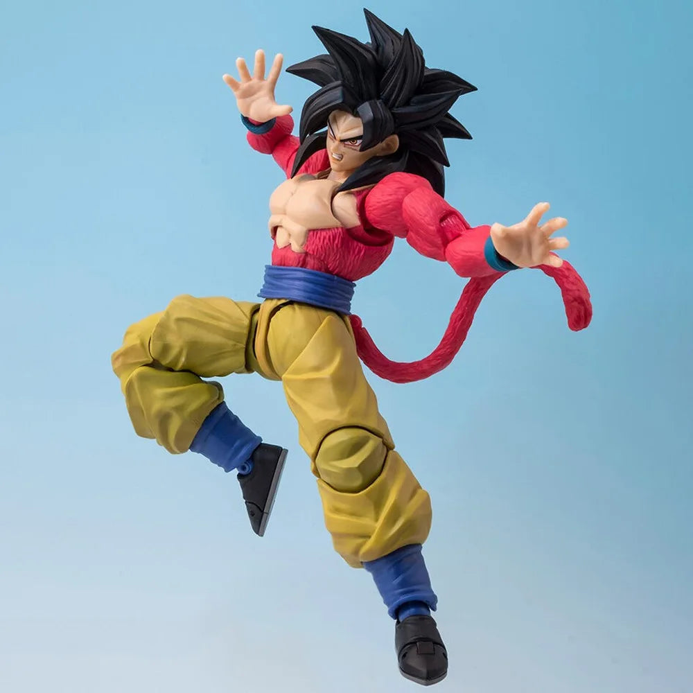 Super Ssj4 Figuras Dragon Ball Z Son Goku Action Figure Toys Anime Saiyan 4 Figurine 16cm Collection Movable Model Children Gift