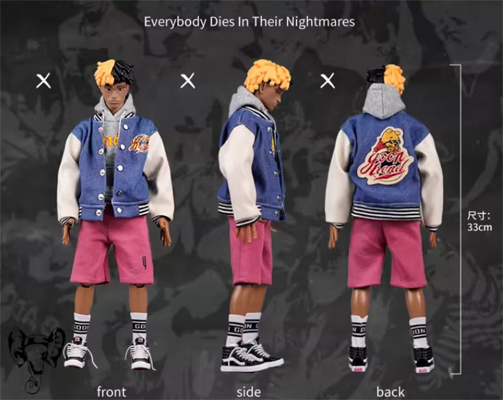 3ATOYS 1/6 GOON Fashion Modernes Design Baseball Boys Rapper Anzug Mit Körper Standard Version 12" Actionfigur Sammlerstück