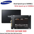 SAMSUNG 870 EVO SSD SATAIII MLC Internal Solid State Disk 2.5 HDD Hard Storage Drive For Laptop Microcomputer Desktop PS4 PS5
