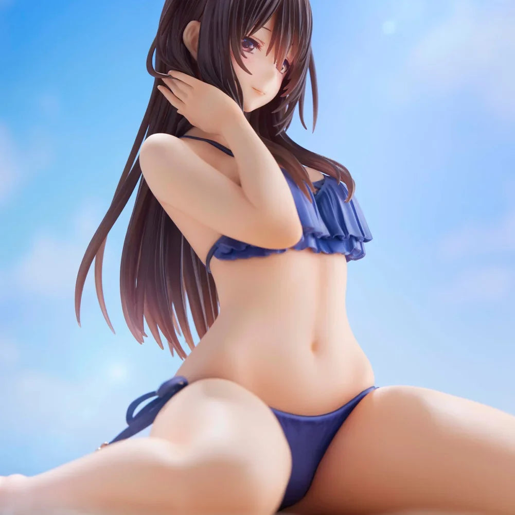 Original illustration figurine Minazumi Kasane sitting action figures Minazumi figurine PVC Model Toys Ornament Statue Gift 15cm