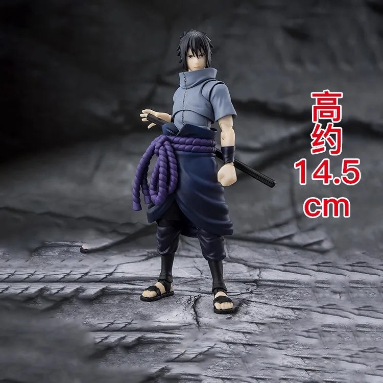 Original Bandai Sh Figuarts Shf Naruto Uchiha Sasuke Action Figures Anime Model Toys Collection
