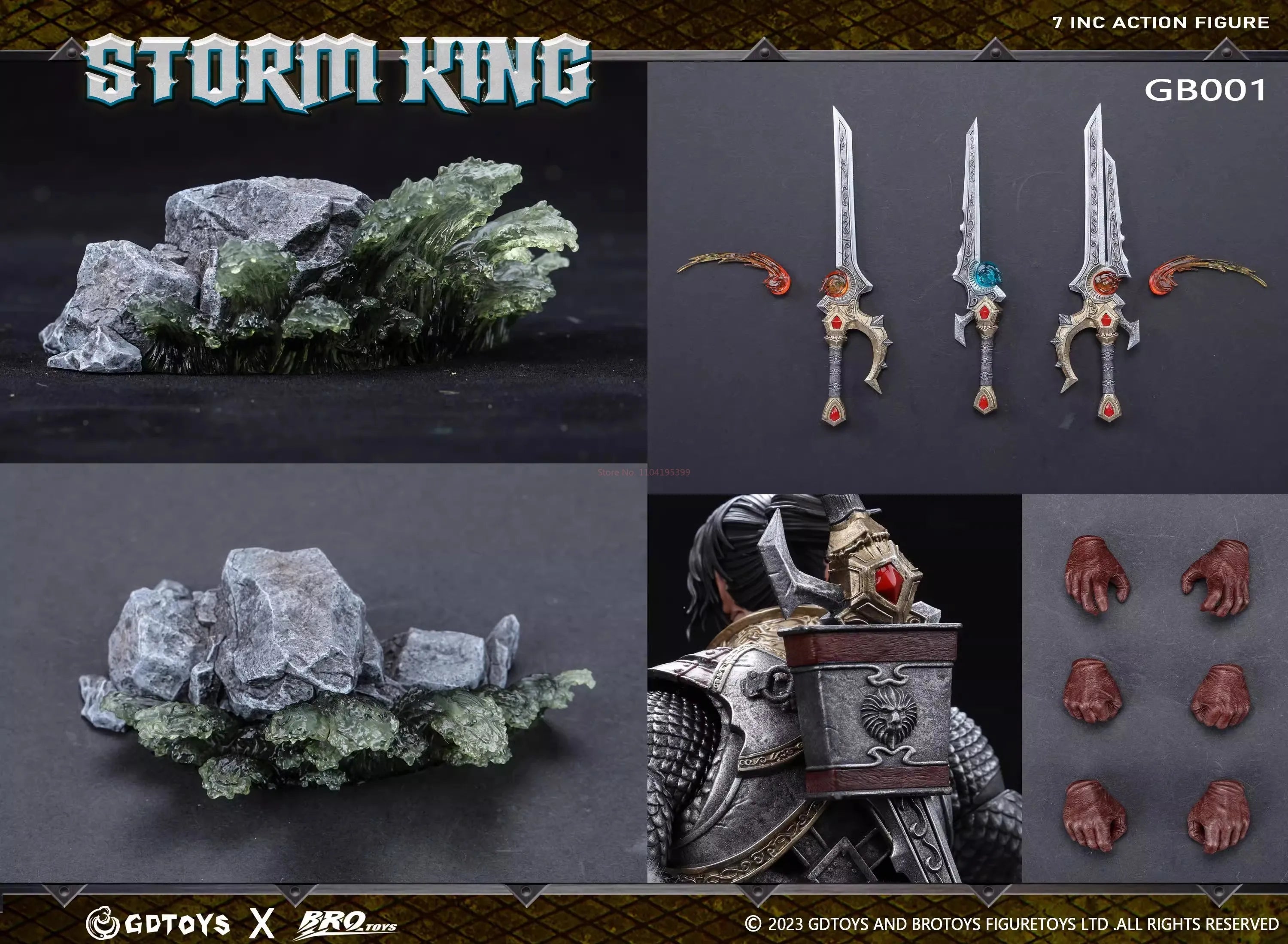 In Stock Third Party Custom Made 1/12 scale GDTOYS X BROTOYS World of Warcraft Varian Wrynn Action Figure Model Toys
