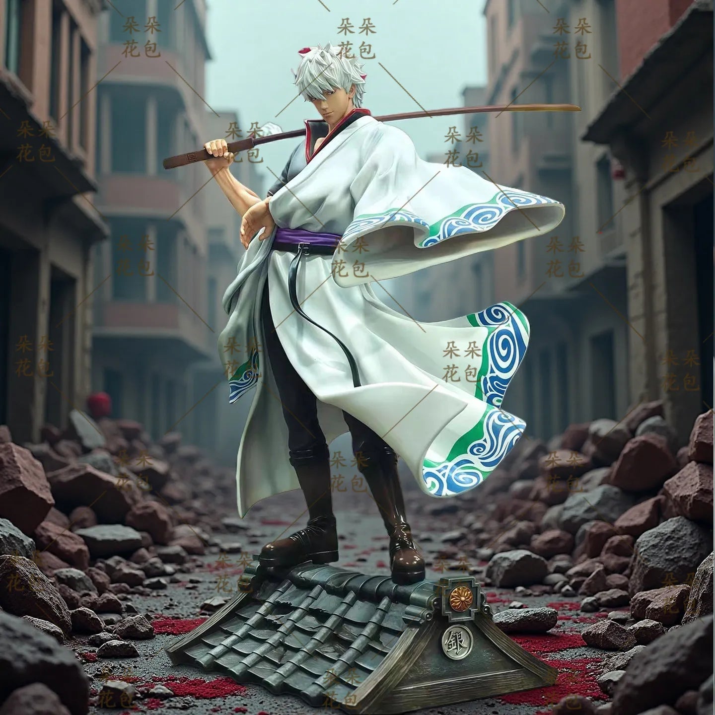 Anime Figure Gintama Sakata Gintoki 2.0 Upgraded Face Sculpture Gk Statue Desktop Decoration Trendy Toy Anime Gift