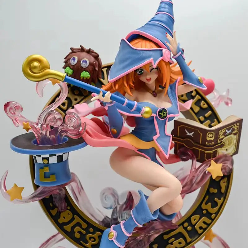 38cm Yu-Gi-Oh! Duel Monsters Dark Magician Girl Sexy Anime Figure Adult Collectible GK Action Model Doll for Toys Gifts