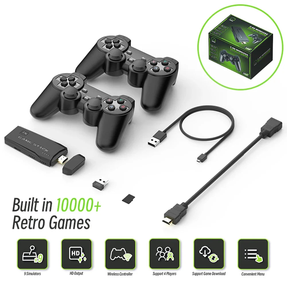 32G Super Console HDMI-Compatible Portable Video Game Stick Plug and Play Equipped with S1/atari/name/sfc/fc/gba/gb/gbc Game