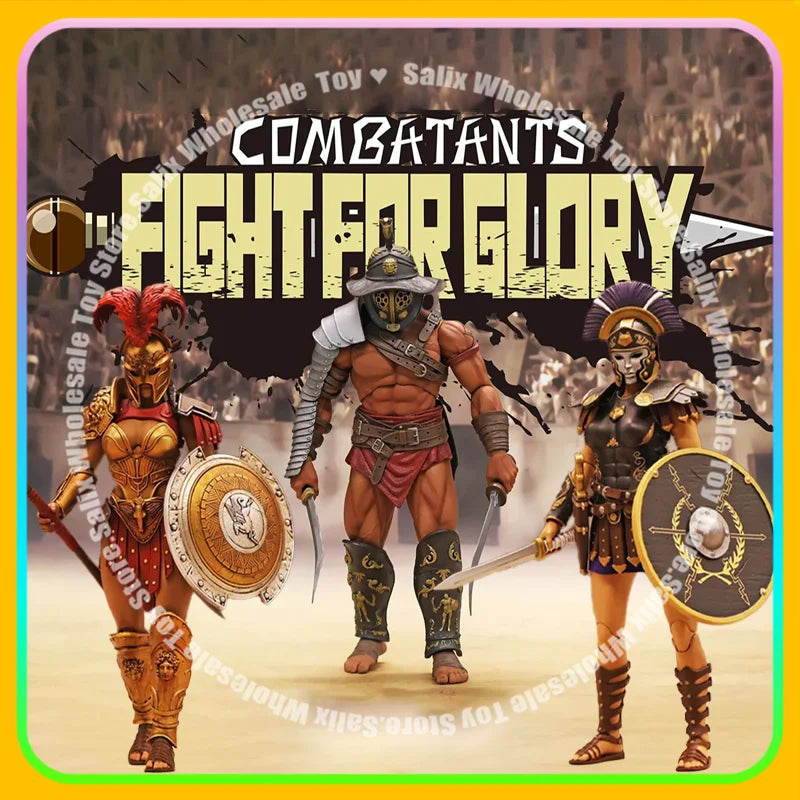 Pre XesRay Fight For Glory 1/12 Action Figure Combatants Wave 6 Cassia Berenice Medocus the Thracian Gift Model Toys