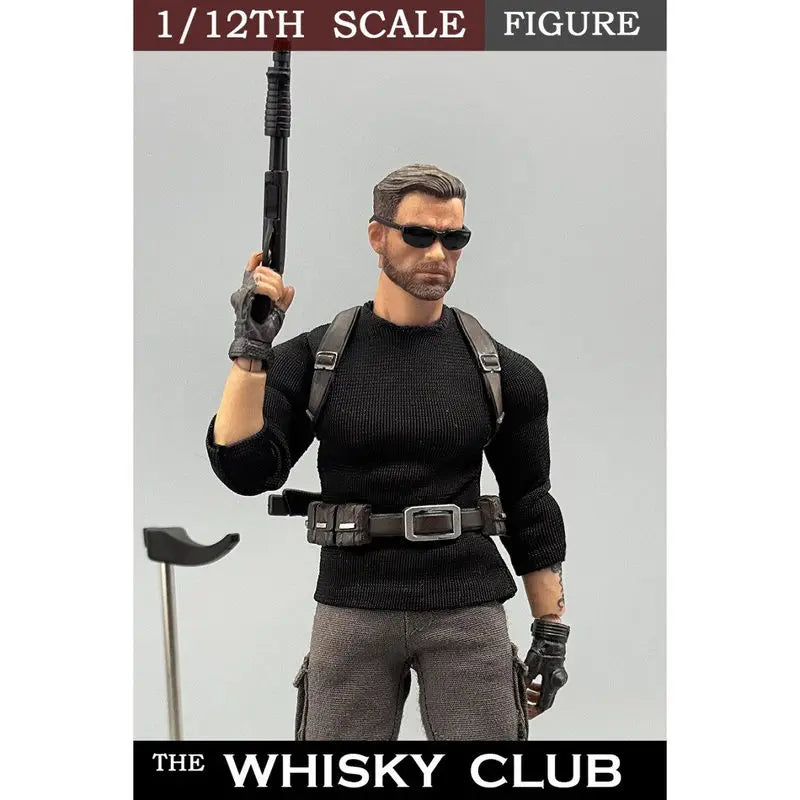 Auf Lager 1/12 Maßstab Bigaddict Target 001 Whiskey Club Killer Mark Actionfigur Sammlerdekoration Ornament Modell Spielzeug Geschenke