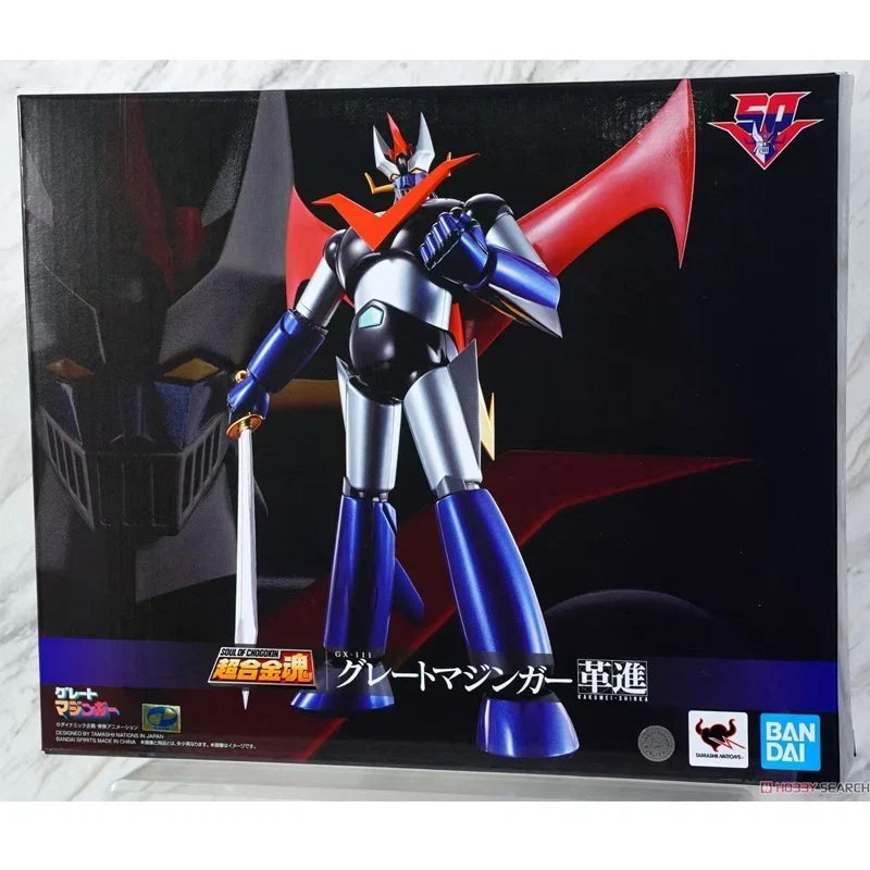 Fast Shipping Bandai Anime SOUL OF CHOGOKIN GX-111 Large Mazinger -KAKUMEI SHINKA-Original Model Toy Action Figure Children Gift