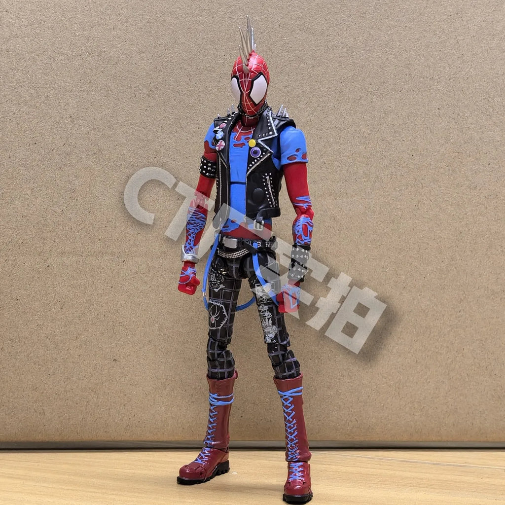 CT Toys Spider-Punk Spiderman Action Figure Spider-Man Across The Spider-Verse Figures Shf Statue Model Doll Toy Kids Gifts