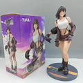 25cm FF VII Tifa Lockhart Action Figure Game Fantasy Figure Fighting Goddess Beautiful Girl Ornaments Room Decorations Gifts