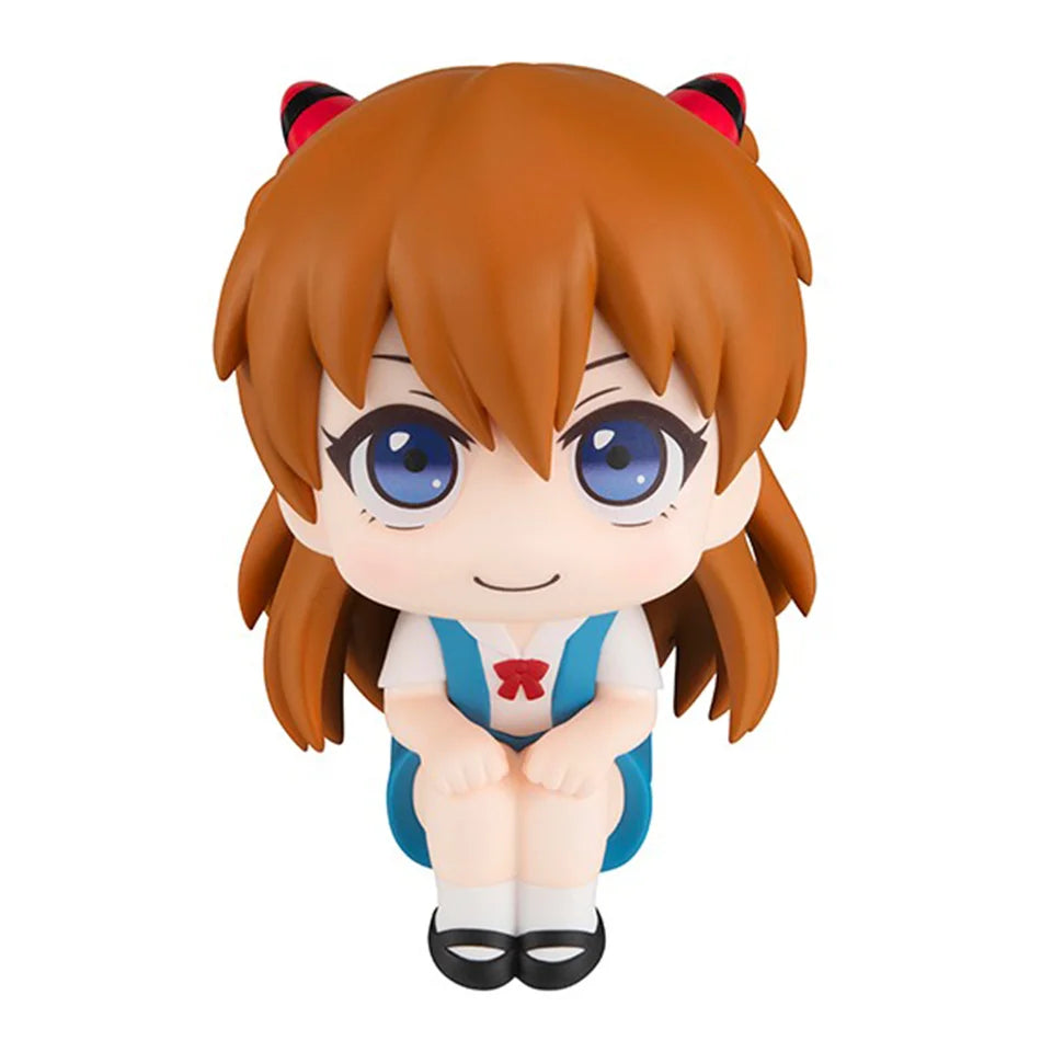 New Anime Neon Genesis Evangelion Eva Ayanami Rei Asuka Langley Kawaii Cute Figure Pvc Model Toys Doll Q Version Ornaments Gifts