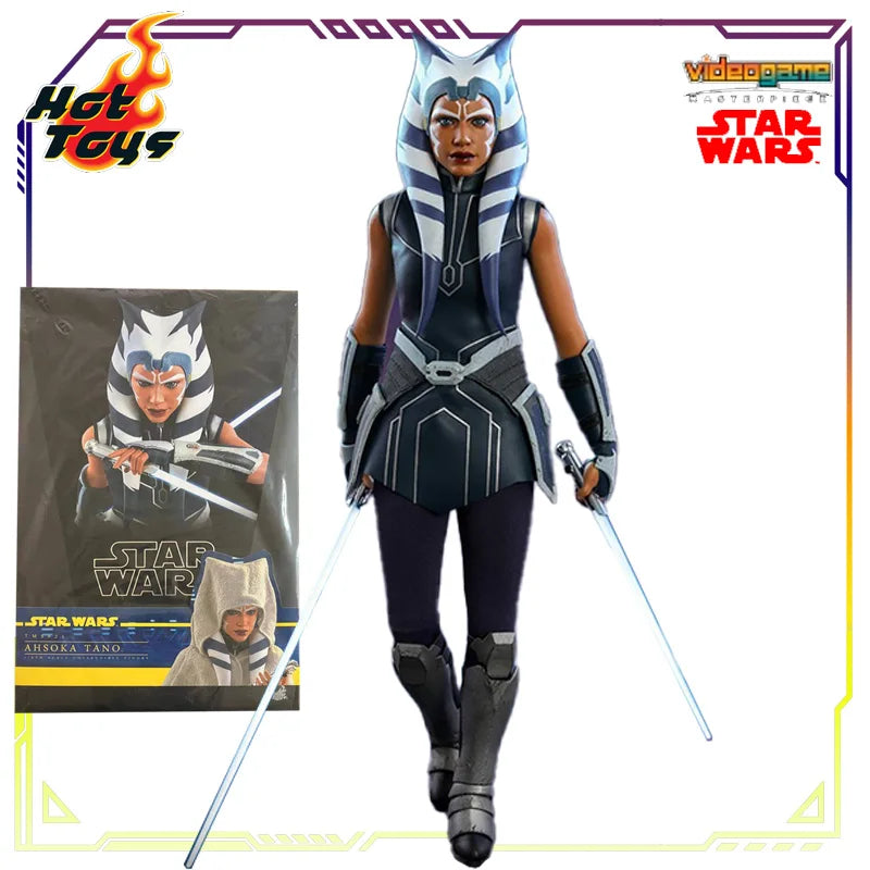 HOT TOYS Original 1\6 Mobile Doll TMS Series 021 Star Wars: Clone Wars: Asocatano Anime Action Figure Model Toys Gifts for Boys