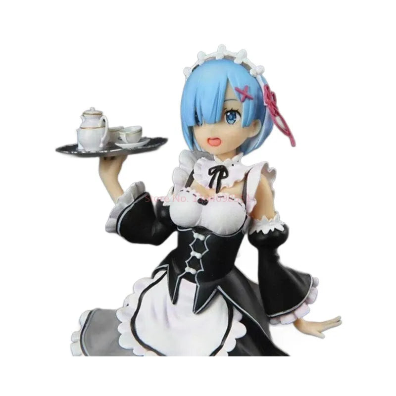 Re: Life In A Different World From Zero Series Pvc Figure Rem Ram Cute Girl Maid Toys Collect Decoration Anime Birthday Gifts