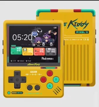 GKD Pixel2 Handheld Game Console Portable Retro Game Console 2.4" IPS Screen 640x480Ips Rk3326s Metal CNC Body Man Birthday Gift