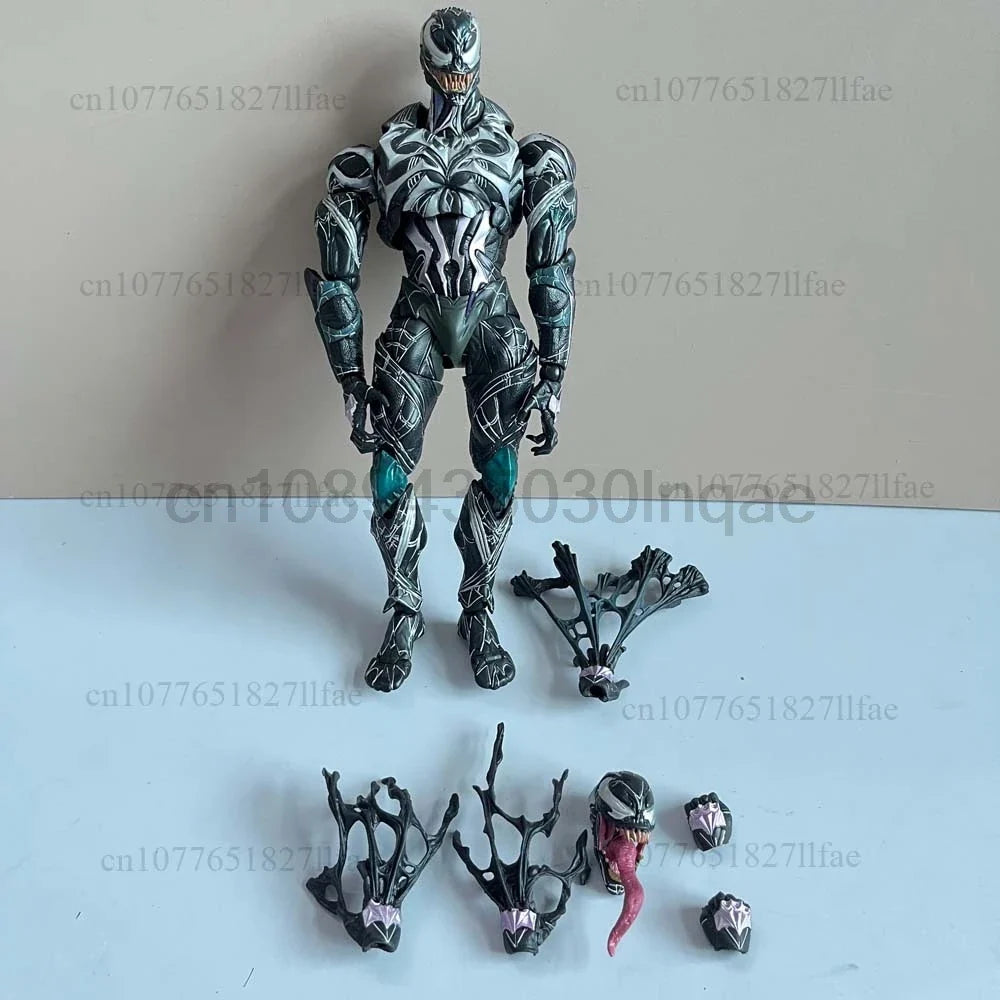 PLAY ARTS Figure Venom Spiderman Action Figure Model Toys Joint Movable Doll Creative Present For Friends Bookshelf Ornament