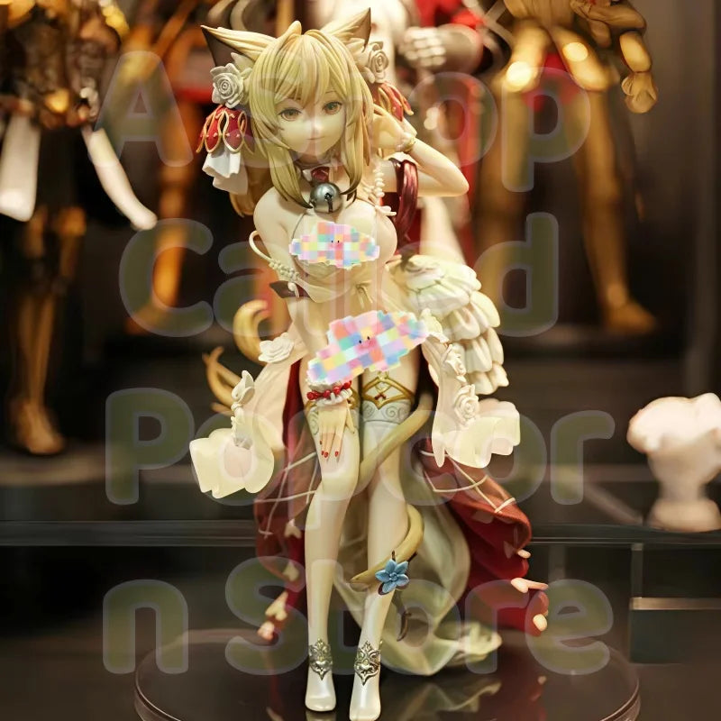 Original Union Creative Figures Dress Girl Cat Lady Neko Figures Anime Model Pvc 25cm Decoration Collectible Doll Statuette Gift