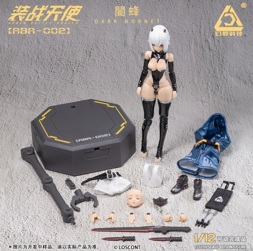 【Auf Lager】Huanyu Technology ABA-002 ARMED BATTLE ANGELS Serie DARK HORNET 1/12 Actionfigur Sammlermodell