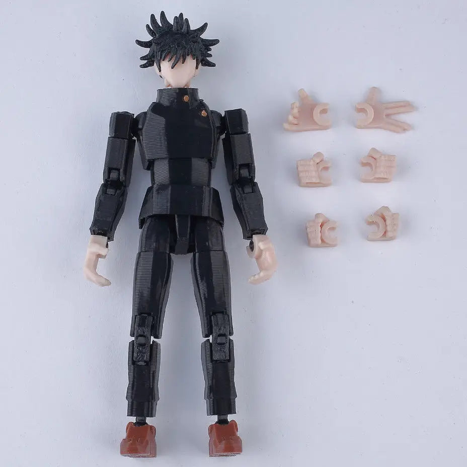 9L3D Printed Anime Naruto Jujutsu Kaisen One Piece Characters Lucky13 Dummy Action Figures Multi-Jointed T13 Mannequin Toys