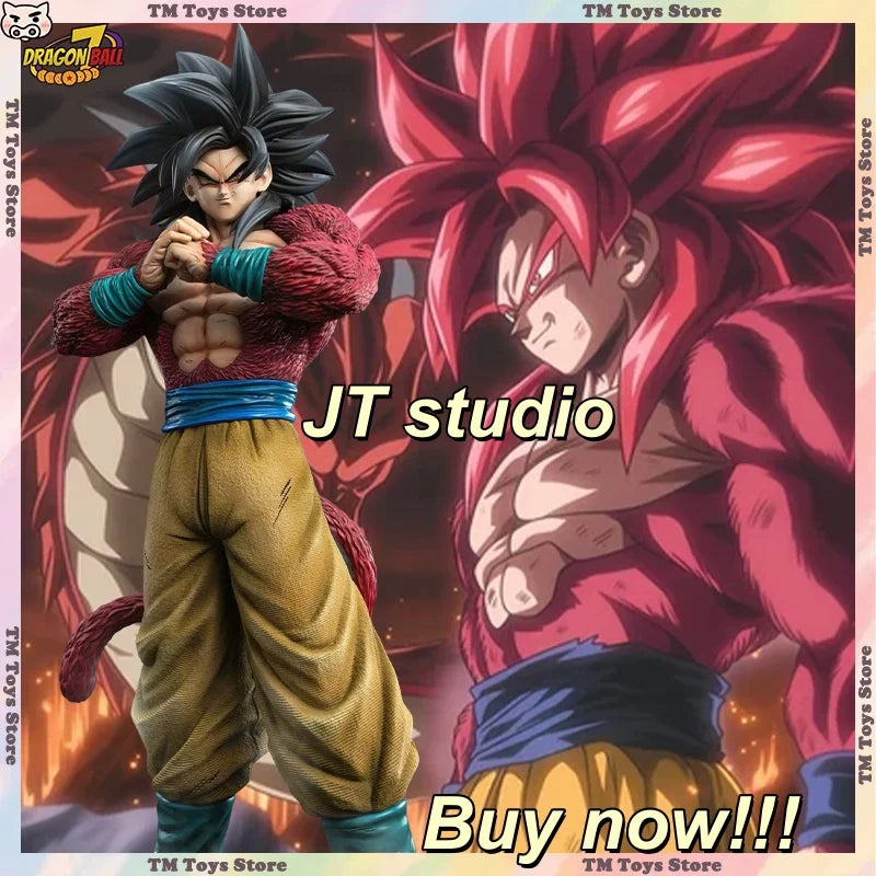 JT Studio 55CM Dragon Ball 2% SSJ4 Goku Anime Figure Son Goku Figurine PVC Statue Collection Model Toys Christmas Gifts IN STOCK