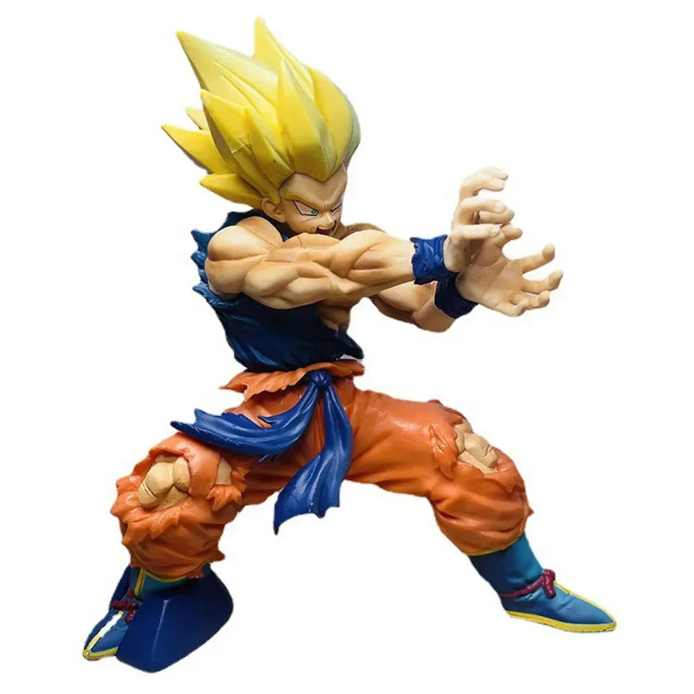 15.5cm/6.1-inch Dragon Ball Z anime character Sun Wukong battle damage shockwave PVC Action Figure Collection Decoration Toys