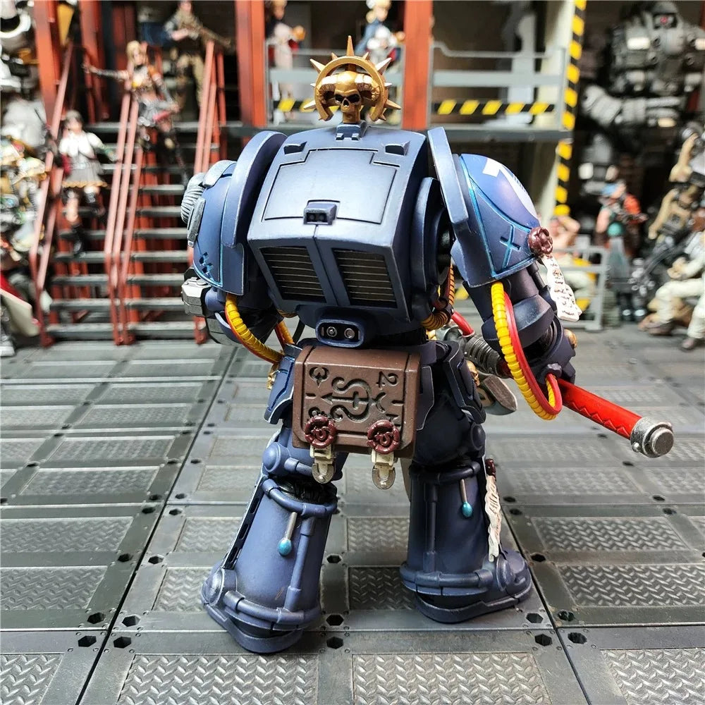 【In Stock】JOYTOY Warhammer 40K Ultramarine Terminator Armor Think Tank Armor 1/18 Action Figure