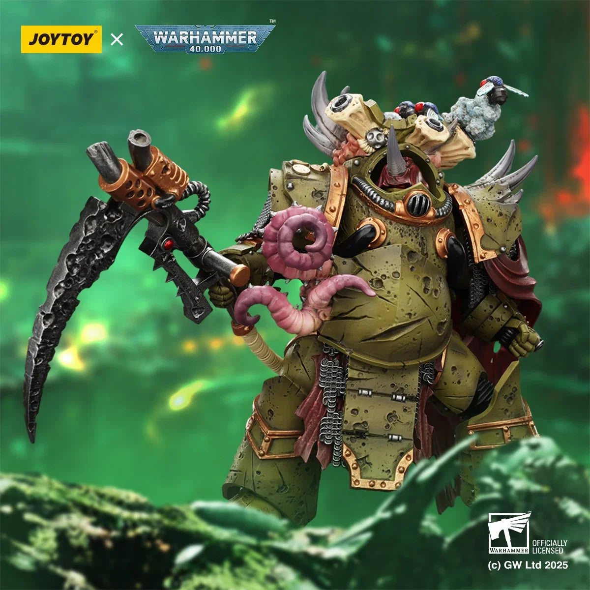 JOYTOY Warhammer 40K Death Guard Deathshroud Terminator Champion and Deathshroud Terminators