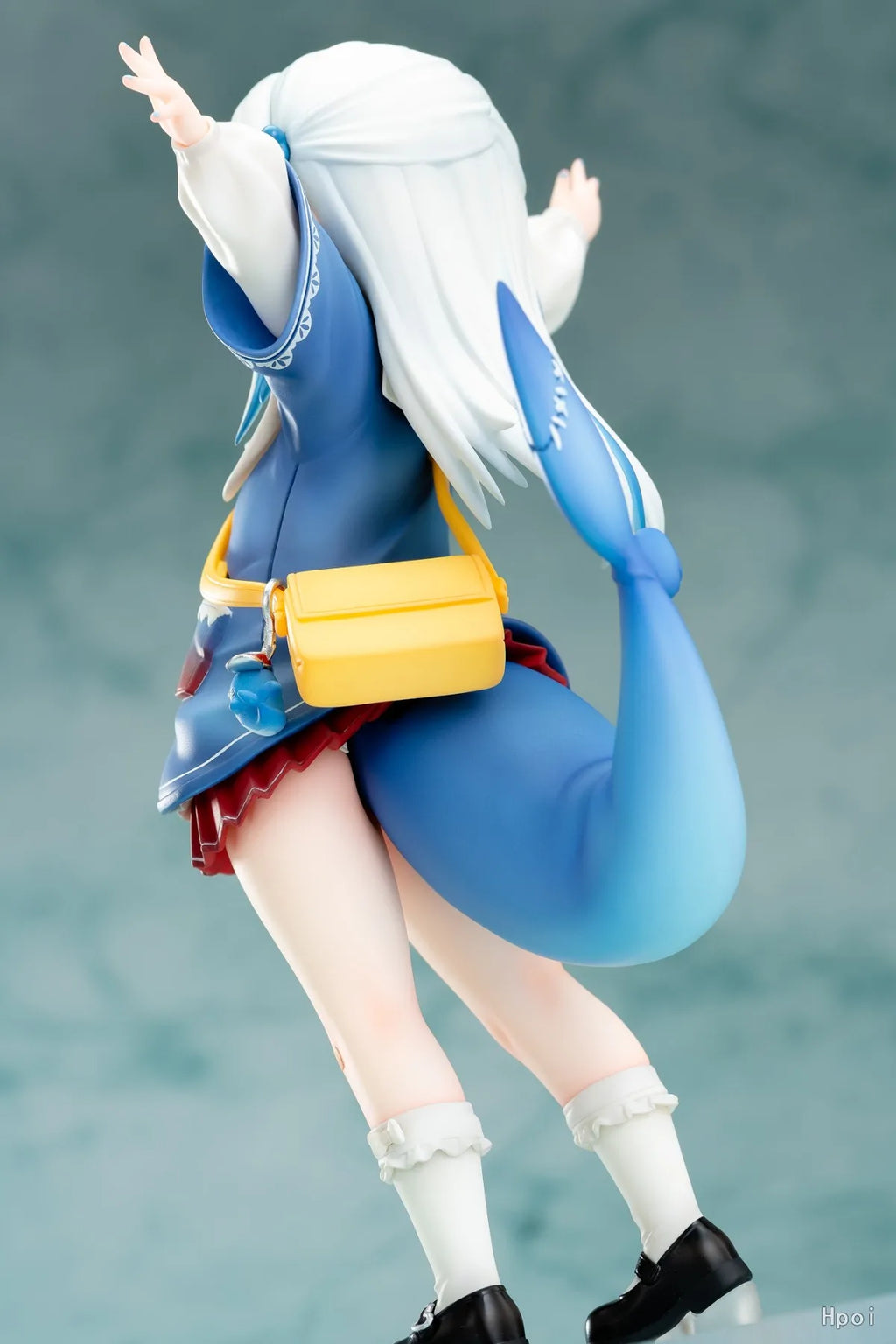 17CM Anime Figure Hololive Gawr Gura Kindergarten Action Figure Blue Shark Costume Cosplay Kawayi Cute Model Doll Toys Gift