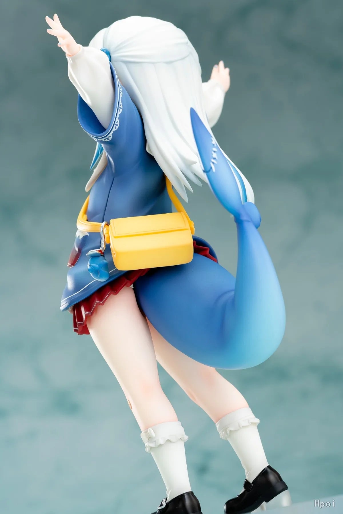 17CM Anime Figure Hololive Gawr Gura Kindergarten Action Figure Blue Shark Costume Cosplay Kawayi Cute Model Doll Toys Gift