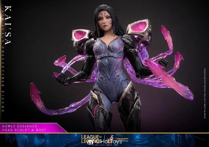In Stock HotToys HT 1/6 Scale VGM57 League Of Legends Kaisa Daughter of the Void Deadly Hunter Full Set 12inch Action Figure Toy