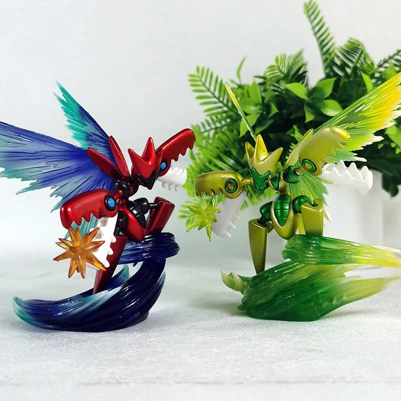 New BKM Pet Pokemon Anime Figurine Model Wogua Mega Claw Grasshopper GK Collectible Two-Dimensional Trendy Plaything Ornament