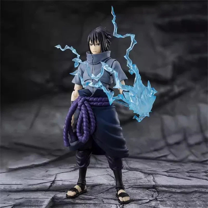 Original Bandai Sh Figuarts Shf Naruto Uchiha Sasuke Action Figures Anime Model Toys Collection