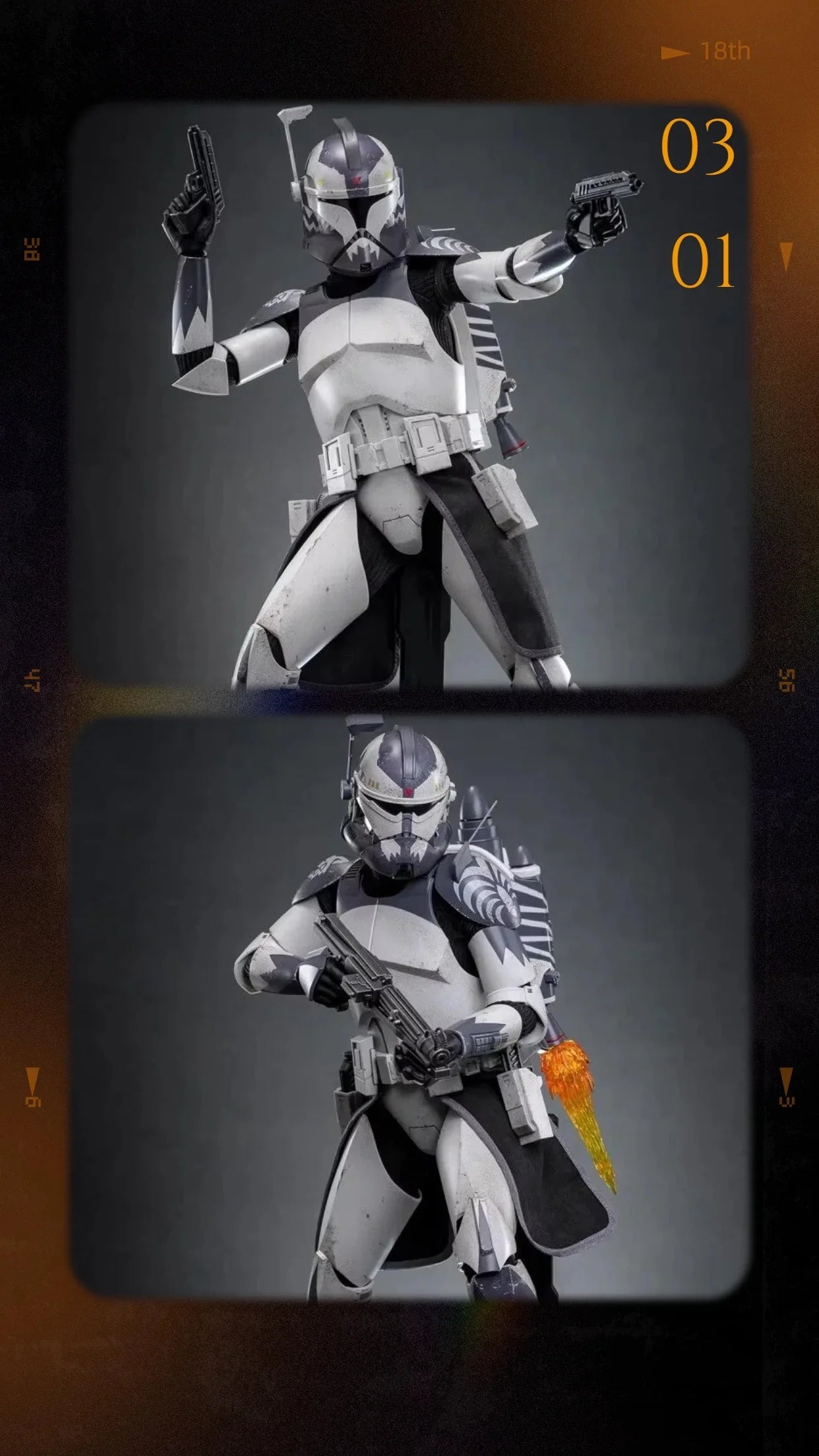 Sammelbares Hot Toys TMS141 1/6 Scale männlicher Soldat Wolffe Form Restaurierung Komplettset 12 Zoll Actionfigur Modell Spielzeug für Fans Geschenk