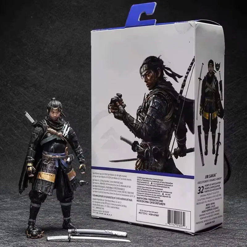 Ghost of Tsushima Model Game Jin Sakai Action Figuras JIN SAKAI Samurai Figure Toys Anime Peripheral Movable Manga Figurine Gift