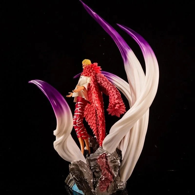 50cm One Piece Anime Figure Oka Shichibukai Donquixote Doflamingo Action Doll Statue Ornaments Collect Pvc Model Doll Gift Toy