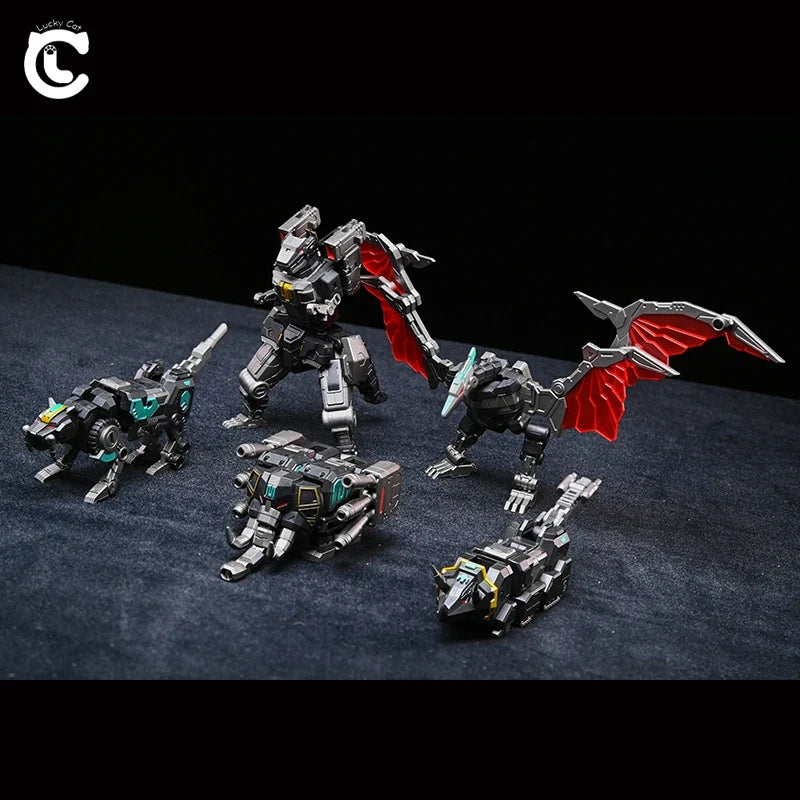 In Stock Lucky Cat MICRO COSMOS MC-03 MC-03B MC-05 BEAST LORD Anime Figure Transformation Robot Model Collection Toys Gift