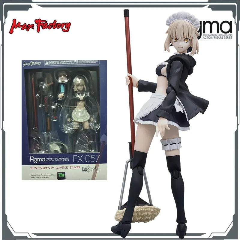 Max Factory Figma EX-057 Saber Alter Rider - 145mm Movable Doll, PVC/ABS Material, All-Ages Action Figurine for Collectors