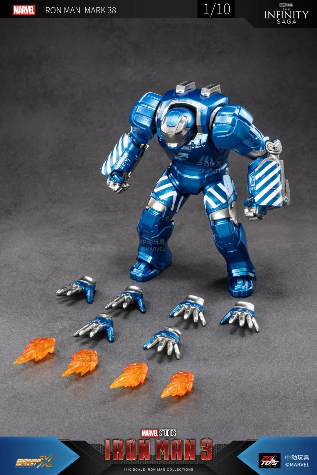 ZDTDS Original Iron Man Igor MK38 MK37 MK27 Hammerhead Marvel Legend Avengers Action Figure Joint Movable Collect Toy Gift