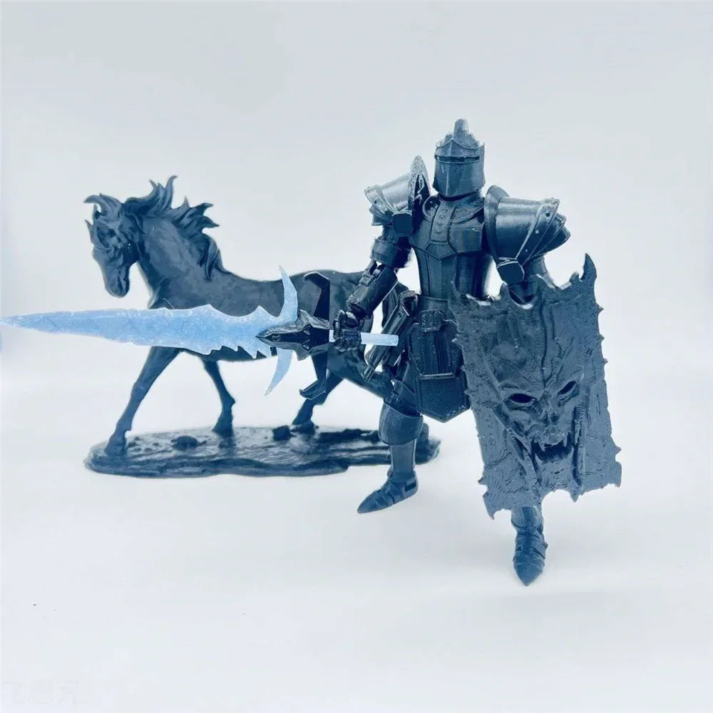 3D Printed Medieval Knight Character Movable Multi-joint for Living Room Decoration Decorative Figurines Kids Toy Decoration