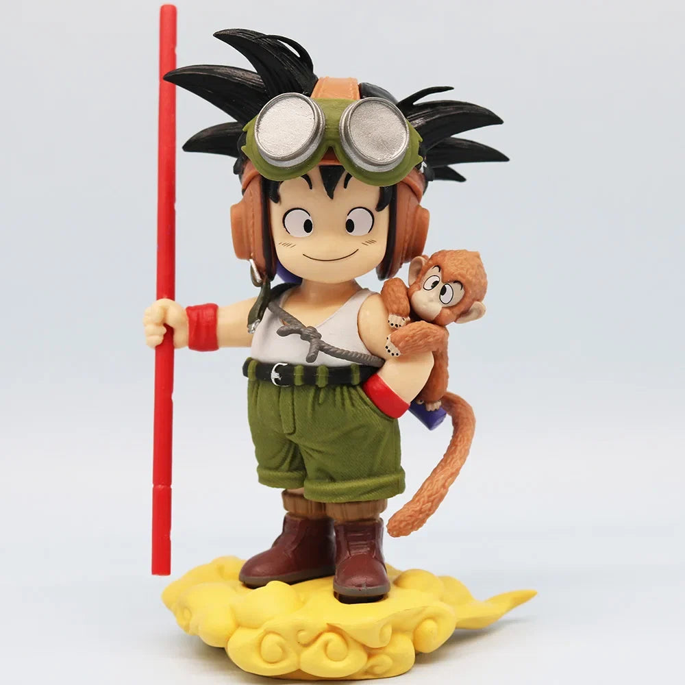 16cm Anime Dragon Ball Son Goku Figure With Monkey Kid Goku Action Figure Pvc Statue Collection Model Toys Gifts