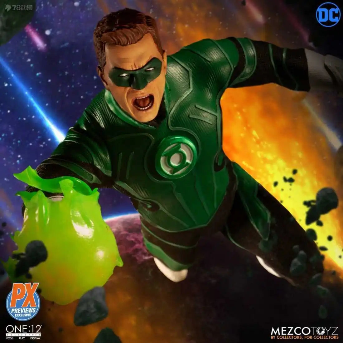 Mezco Toyz Original 1/12 Movable Doll Collective Series Comics Green Lantern HAL Jordan Action Figure Model Toys Gifts for Boys