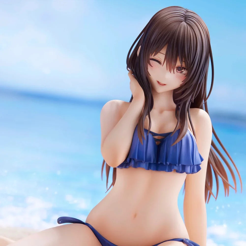 Original illustration figurine Minazumi Kasane sitting action figures Minazumi figurine PVC Model Toys Ornament Statue Gift 15cm