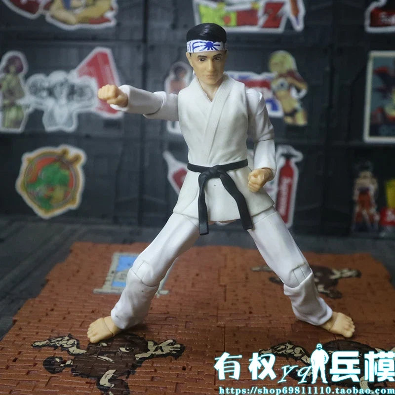 15cm Cartoon The Karate Kid action figure joint Doll hard PVC kids collection DST johny model toy