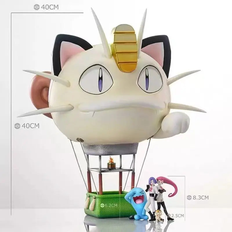 40cm Rocket Team Anime Figur Mauzi Heißluftballon Figuren Woingenau Figuren PVC Statue Sammlung Modell Eigene Geschenke Spielzeug
